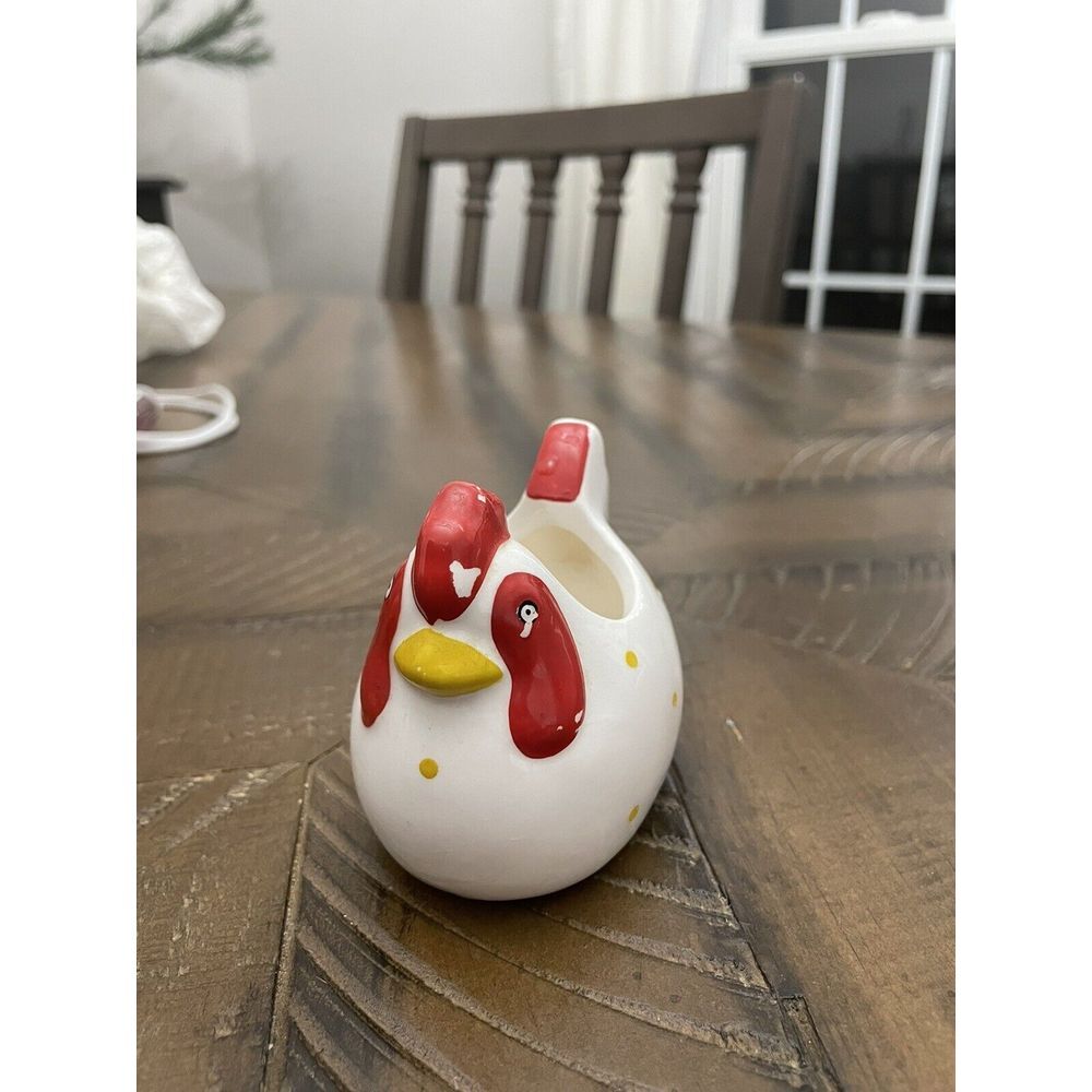 Ceramic Chicken Planter Vintage - Picture 2 of 5